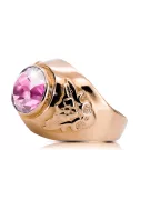 Originální Vintage 14k z růžového zlata Ametist Vintage vrc078r